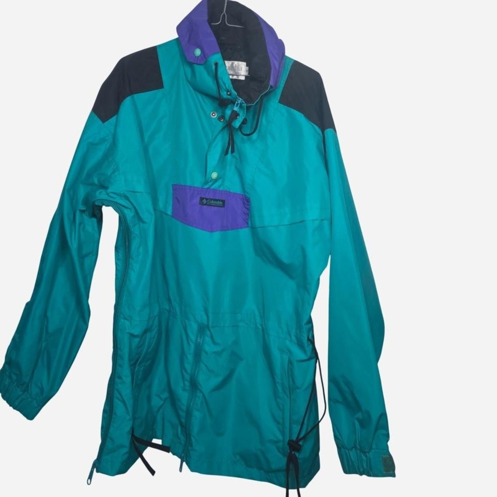size M Columbia‎ Sportswear teal rain jacket